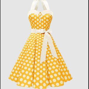 Vintage Polka Dot Retro Cocktail Dress